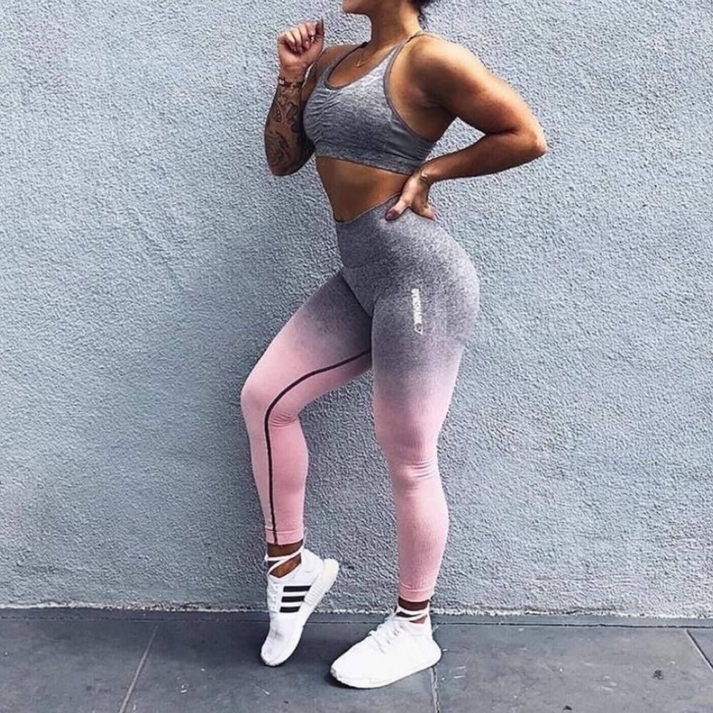 gymshark ombre seamless leggings 🌸